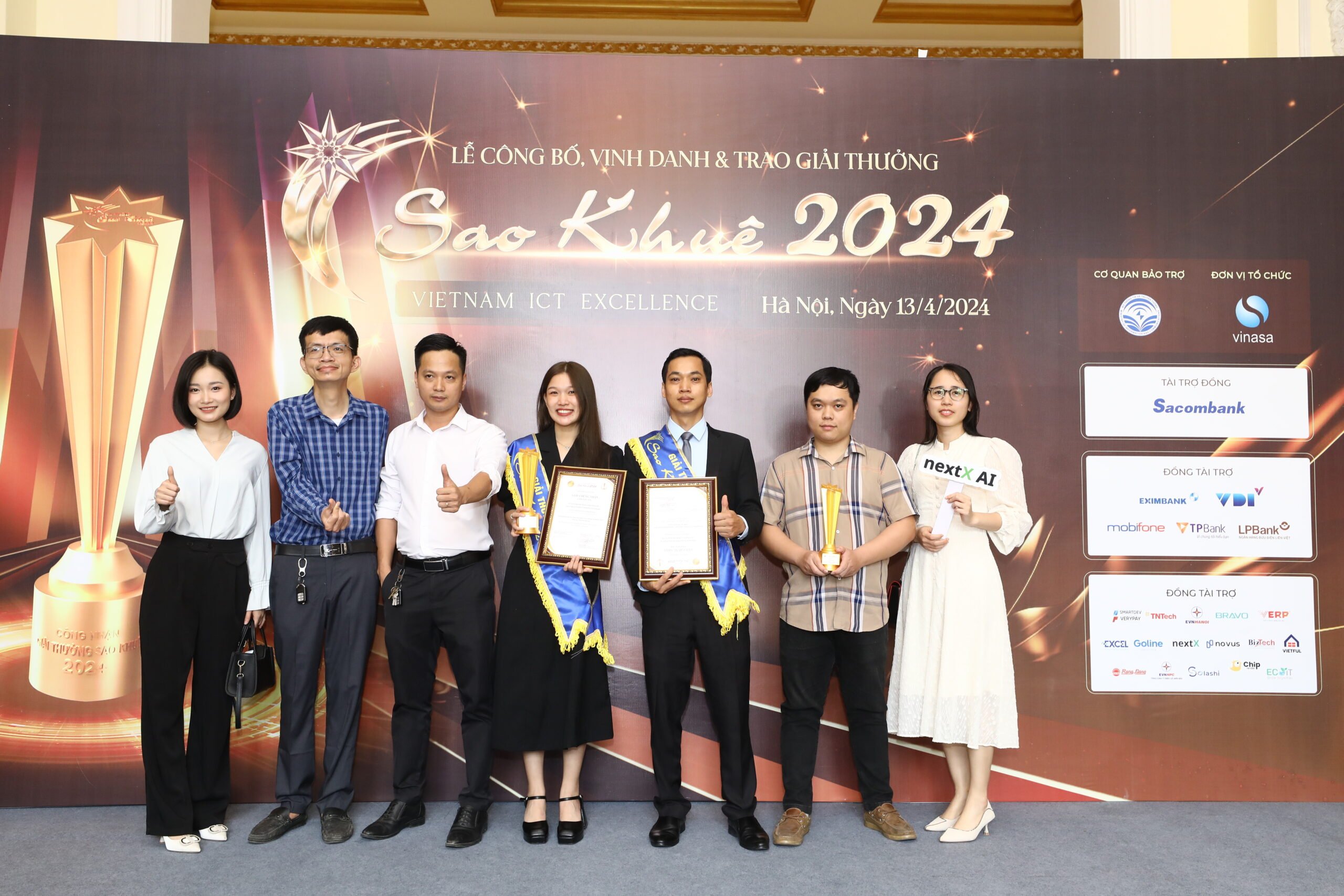 NextX được vinh danh tại lễ trao giải Sao Khuê 2024
